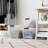 IRIS USA TB Clear Stack & Pull Storage Box