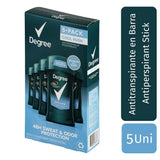Degree Cool Rush Deodorant 5 Units / 2.7 oz / Cool Rush scented deodorant for men. Prevents sweat. Designed for sports. Invigorating fragrance. / 29284 dayana sifontes