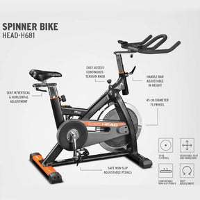 Head Spinning Spinner Bike 40X80