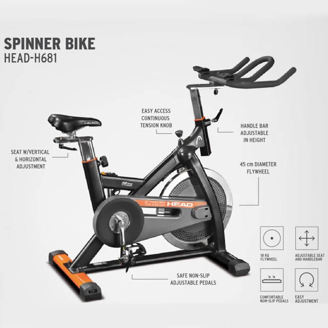 Head Spinning Spinner Bike 40X80