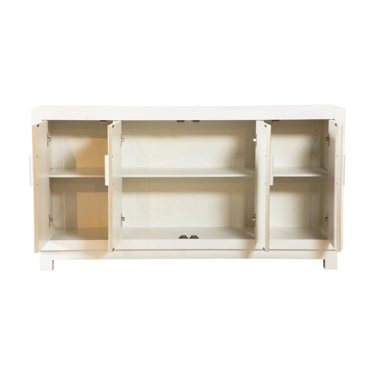 Rectangular 4-Door Accent Cabinet White And Gold - 953416 Pie's Variety Store