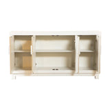 Rectangular 4-Door Accent Cabinet White And Gold - 953416 Pie's Variety Store