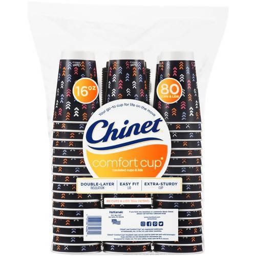 Chinet Comfort Cup 80 Units / 16 oz / Chinet / 413854 / Chinet Comfort Cup 16 oz Insulated Cups & Lids