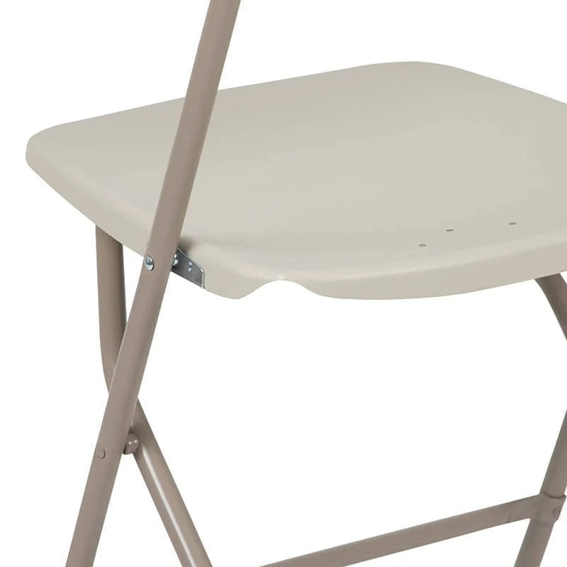 2 Pk. HERCULES Series 650 lb. Capacity Premium Beige Plastic Folding Chair [2-LE-L-3-BEIGE-GG] Fl Furniture