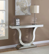 Console Table With U-Shaped Base Clear Mirror - 930010 Pie's Variety Store