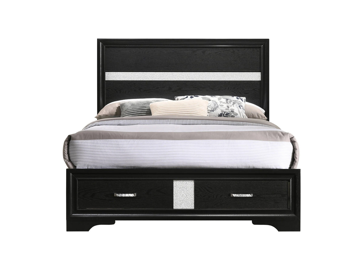 Miranda Full Storage Bed Black - 206361F Pie's Variety Store