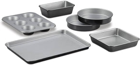 Cuisinart 6 Piece Classic Bakeware Set - CU-AMB-6 (Silver) Elegant AccScents