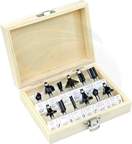 Hoteche Router 12PC carbide blade Bit Set