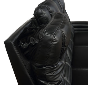 Zane Upholstered Living Room Set Black- 651301PP-S2 coastmega