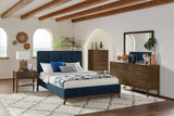 Charity Full Upholstered Bed Blue - 300626F Pie's Variety Store