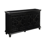 4-Door Accent Cabinet Black - 950639 Pie's Variety Store