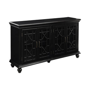 4-Door Accent Cabinet Black - 950639 Pie's Variety Store