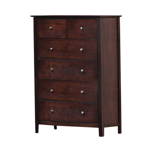 Tia 6-Drawer Rectangular Chest Cappuccino - 202085 Pie's Variety Store