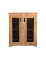 Metal Mesh Door Accent Cabinet Golden Oak - 951107 Pie's Variety Store