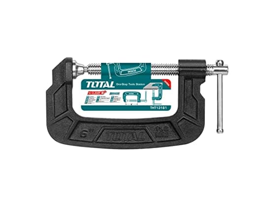 Total G Clamp 6" Versatile clamp Secures parts for assembly