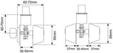 RAIDER Deadbolt Door Knob Lockset D101 Satin Stainless Steel (SS) for Office or Front Door MEGA
