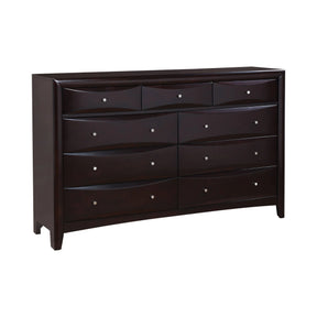 Phoenix 9-Drawer Dresser Deep Cappuccino - 200413 Pie's Variety Store