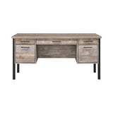 Samson 4-Drawer Office Desk Weathered Oak - 801950 Pie's Variety Store