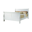 Louis Philippe Queen Sleigh Panel Bed White - 204691Q Pie's Variety Store