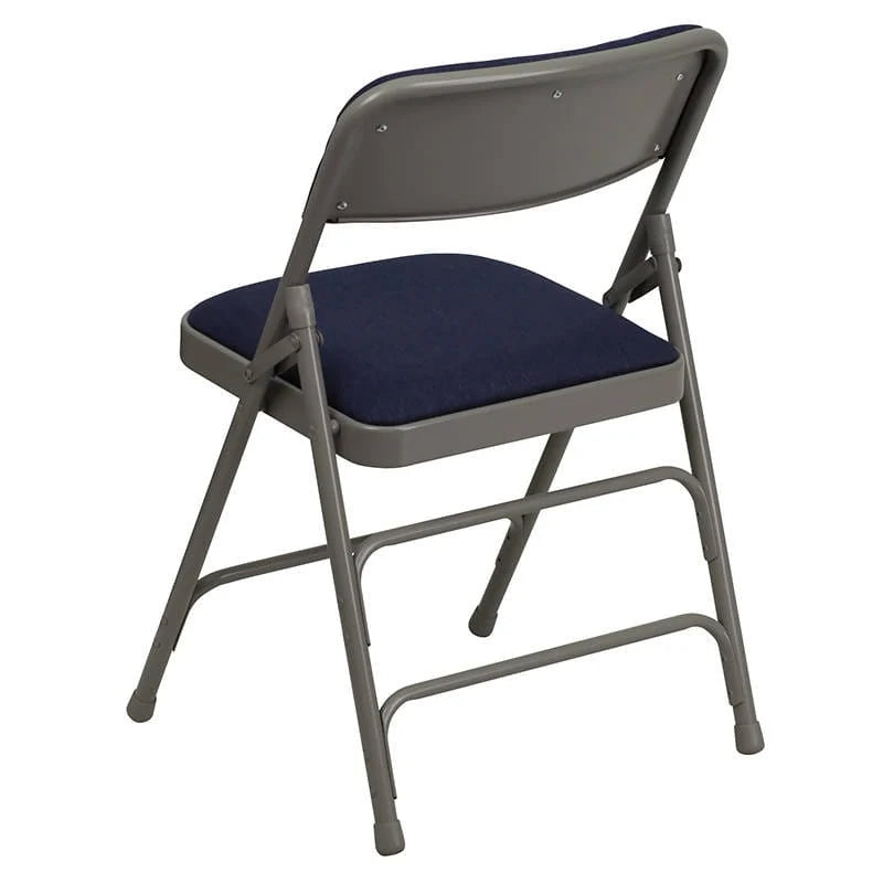 2 Pk. HERCULES Series Curved Triple Braced & Double Hinged Navy Fabric Metal Folding Chair [2-HA-MC309AF-NVY-GG] Fl Furniture