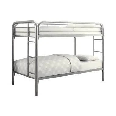 Morgan Twin Over Twin Bunk Bed Silver - 2256V A-Z Store Nadia
