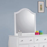 Dominique Twin Panel Bed White 4PC Set - SET4PC400561T Pie's Variety Store