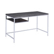 Kravitz Rectangular Writing Desk Weathered Grey And Chrome - 801271 Pie's Variety Store