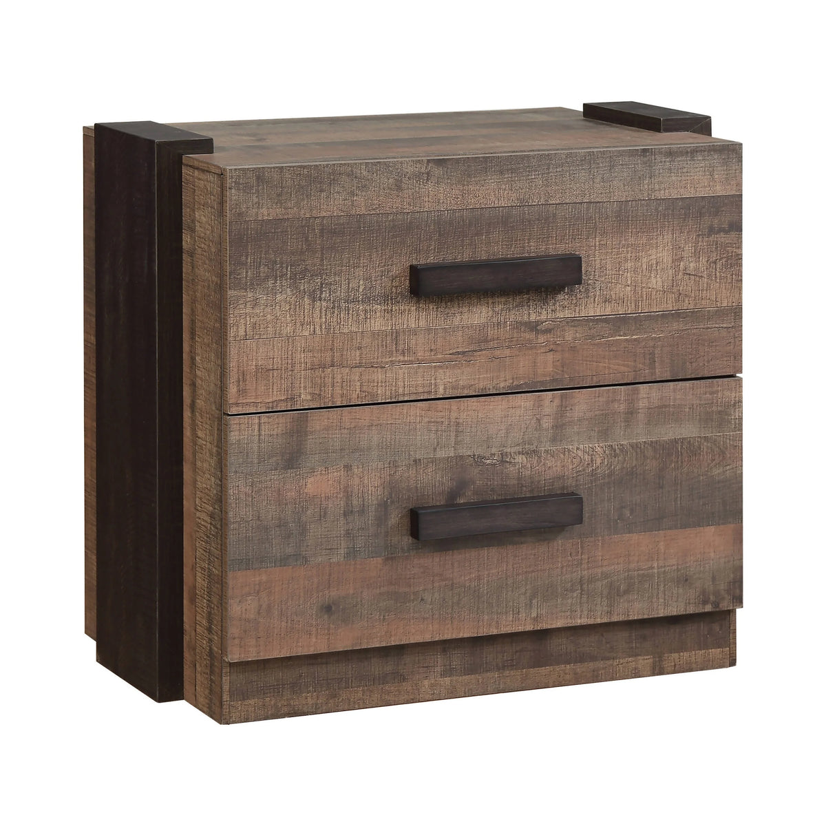 Weston Queen Bed Weathered Oak And Rustic Coffee 4PC Set - SET4PC206311Q Pie's Variety Store