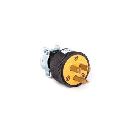 3 Pin Plug with Yellow Inner Belly and Black Outer