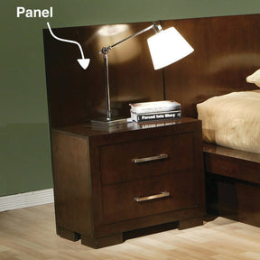 Jessica Nightstand Panels Cappuccino (Set Of 2) - 200710 Pie's Variety Store