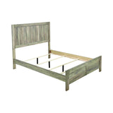 Adelaide Queen Wood Panel Bed Rustic Oak 4PC Set - SET4PC223101Q Pie's Variety Store
