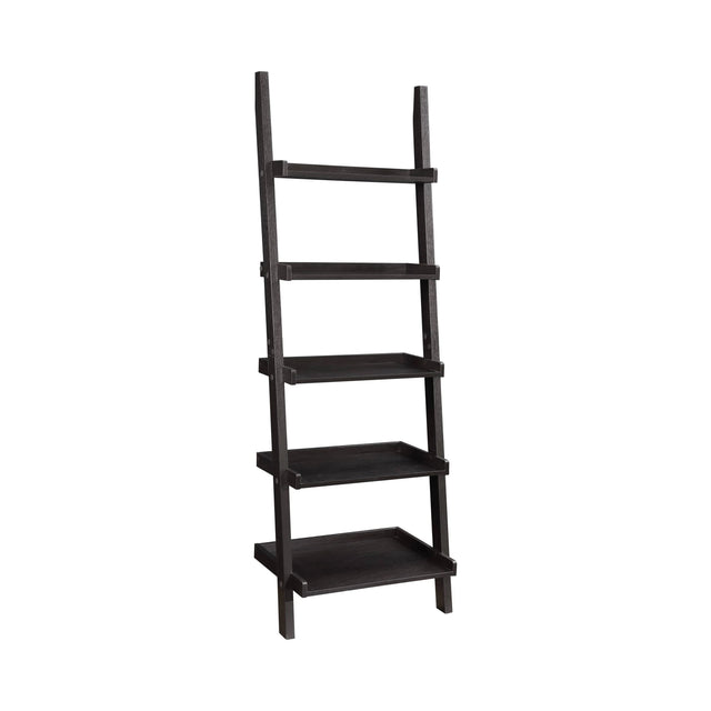 Bower 5-Shelf Ladder Bookcase Cappuccino - 800338 Pie's Variety Store