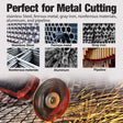 Worksite 4 1/2 Inch (115 Millimeter) Diamond Grinding Wheel. Suitable For Most Electric Grinders Air Cut Off Tool and Electric Cut Off Tool – Our Cutting Wheels are Ideal for Cutting Iron