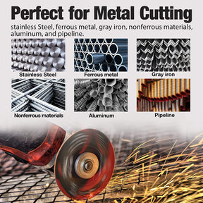 Worksite 4 1/2 Inch (115 Millimeter) Diamond Grinding Wheel. Suitable For Most Electric Grinders Air Cut Off Tool and Electric Cut Off Tool – Our Cutting Wheels are Ideal for Cutting Iron