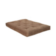 Button Tufted Luxury Futon Pad Brown - 2019BRN A-Z Store Nadia
