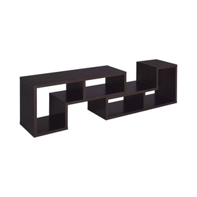 Convertible TV Console And Bookcase Cappuccino - 800329 Pie's Variety Store