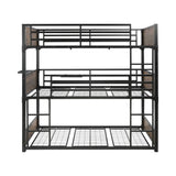 Nickerson Twin Triple Bunk Bed Matte Black - 401080T A-Z Store Nadia