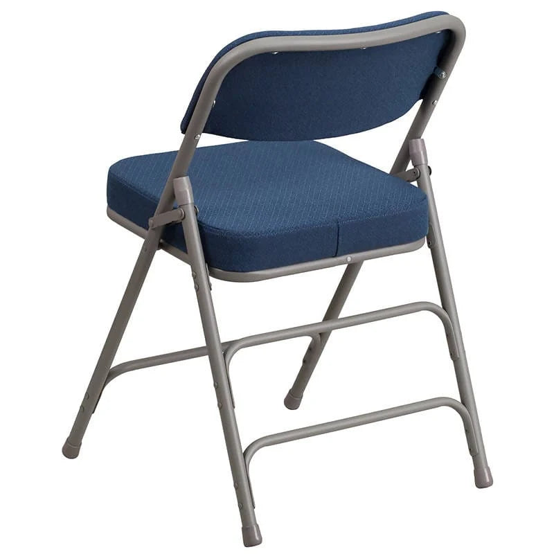 HERCULES Series Premium Curved Triple Braced & Double Hinged Burgundy Fabric Metal Folding Chair [AW-MC320AF-BG-GG] Pie's Variety Store