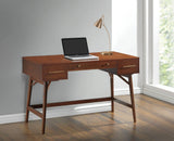 3-Drawer Writing Desk Walnut - 800744 coastmega