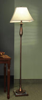 Square Empire Shade Floor Lamp Bronze And Beige - 901204 COSMEGA