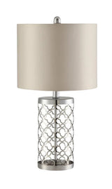 Drum Table Lamp Light Gold And Beige - 901314 COSMEGA