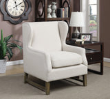 Wing Back Accent Chair Cream - 902490 ebuystt