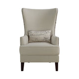 Curved Arm High Back Accent Chair Cream - 904047 ebuystt