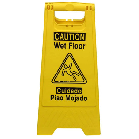 English/Spanish Caution Wet Floor Sign Prevent slips and falls with this 24 inch high