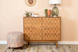 Rectangular 2-Door Accent Cabinet Natural - 953390 Pie's Variety Store