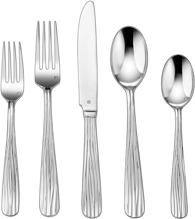 Cuisinart ﻿Stream Seine 20 Piece Flatware Set - CU-CFE-01-ST20 Elegant AccScents