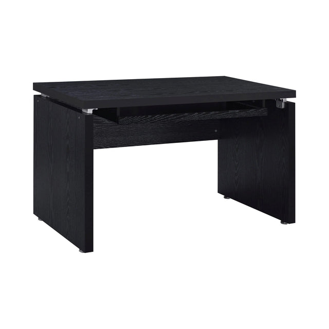 Russell Computer Desk With Keyboard Tray Black Oak - 800821 coastmega