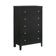 Carlton 5-Drawer Rectangular Chest Black - 215865 Pie's Variety Store