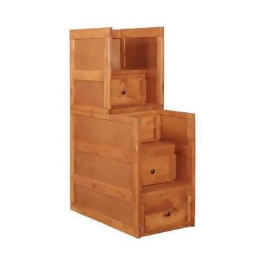 Wrangle Hill 4-Drawer Stairway Chest Amber Wash - 460098 A-Z Store Nadia