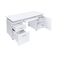 Tracy 2-Drawer Computer Desk Cappuccino - 800107 Pie's Variety Store